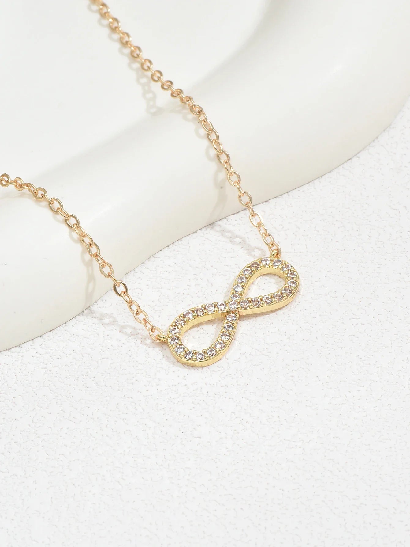 Stainless Steel Infinity Pendant Necklace