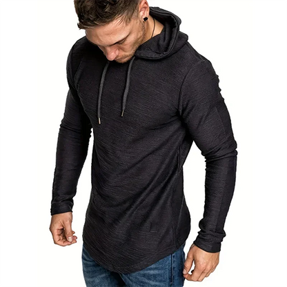 Men's Solid Color Hooded Sweatshirt