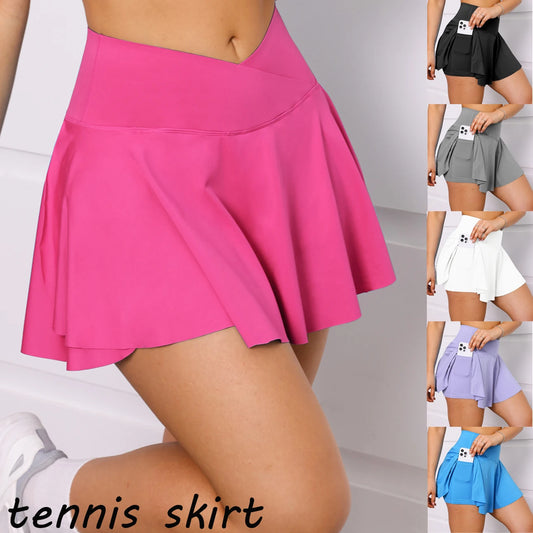 Skinny Stretch Skorts with Pockets.