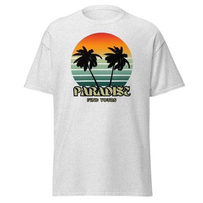 Find you tropical island paradise vacation shirt.