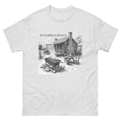 Woodfired Heaven classic smoke grilled shirt.