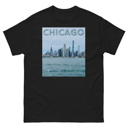 Chicago Skyline off of Lake Michigan Chitown shirt.