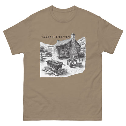 Woodfired Heaven classic smoke grilled shirt.