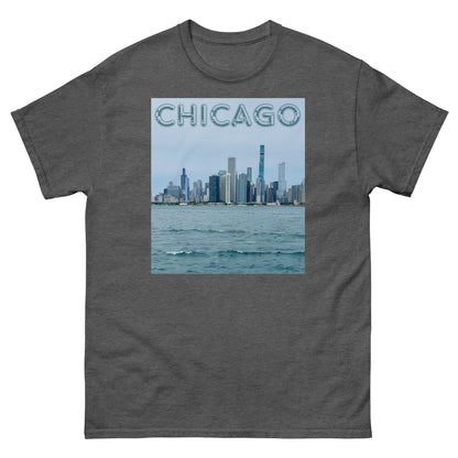 Chicago Skyline off of Lake Michigan Chitown shirt.