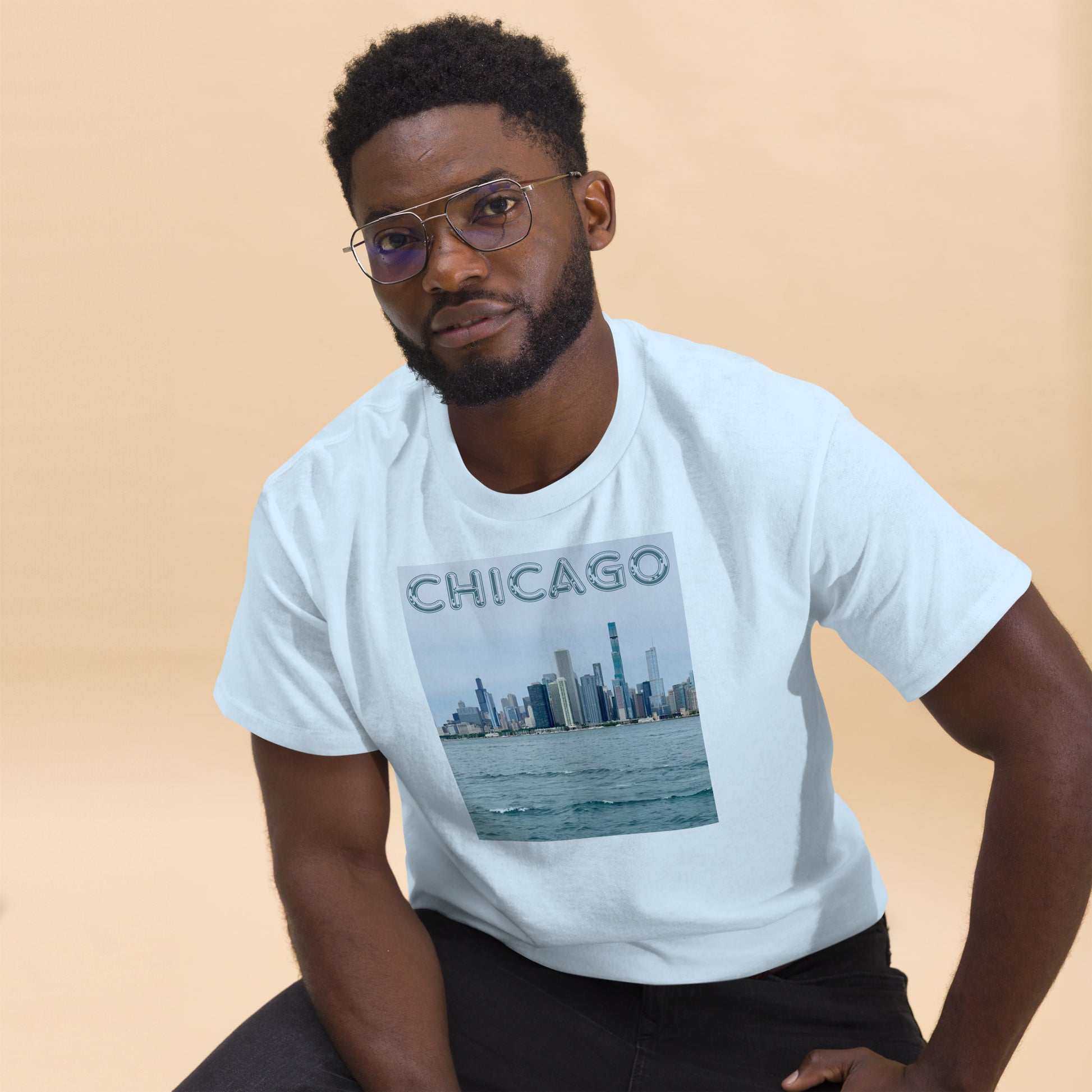 Chicago Skyline off of Lake Michigan Chitown shirt.