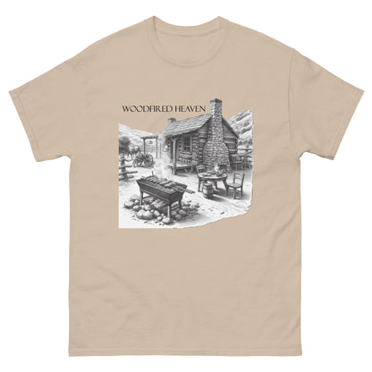 Woodfired Heaven classic smoke grilled shirt.