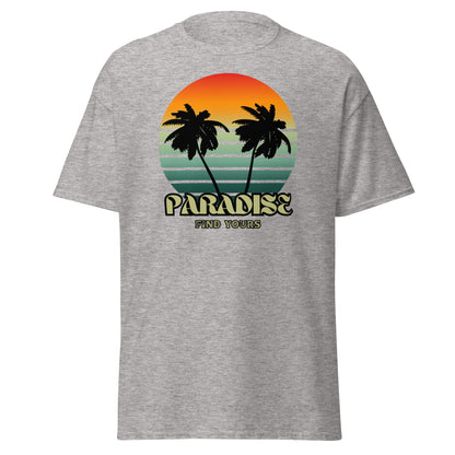 Find you tropical island paradise vacation shirt.