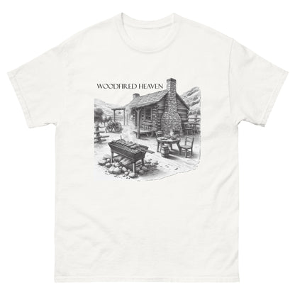 Woodfired Heaven classic smoke grilled shirt.