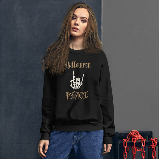 Halloween Peace Sweatshirt, Happy Halloween.