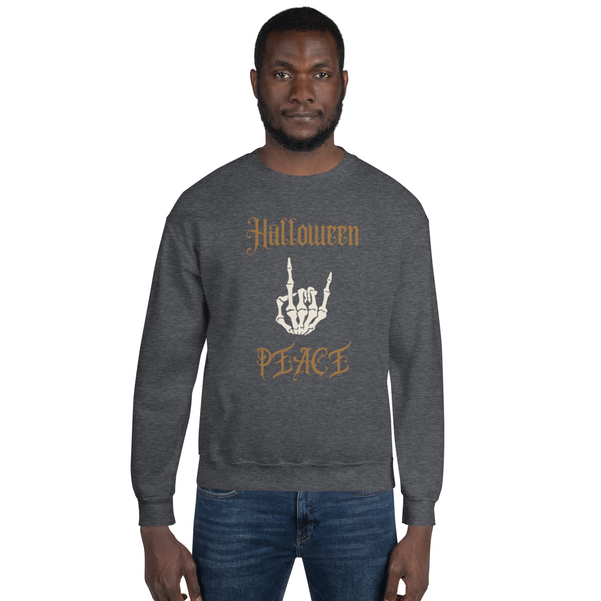 Halloween Peace Sweatshirt, Happy Halloween.