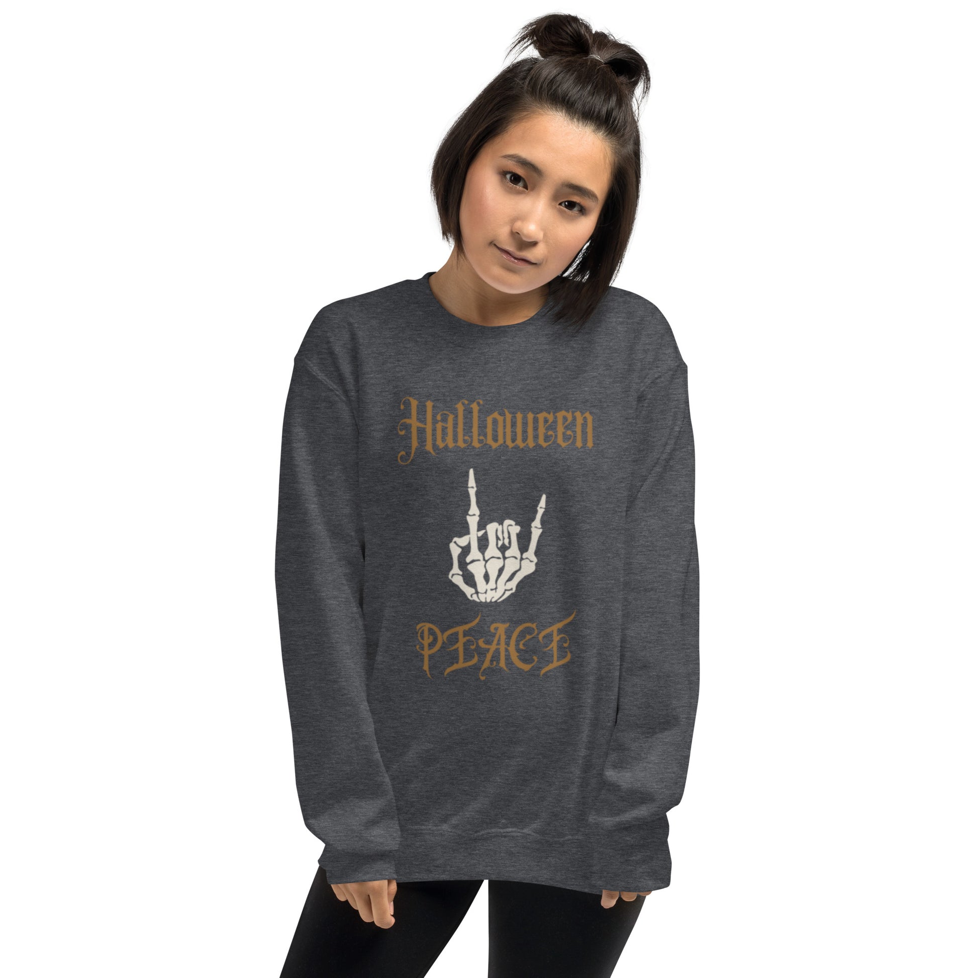 Halloween Peace Sweatshirt, Happy Halloween.