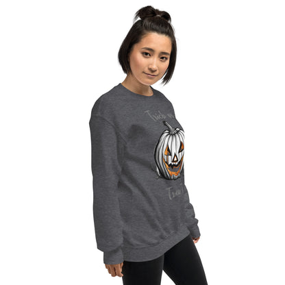 Halloween trick or treat sweatshirt, happy halloween.