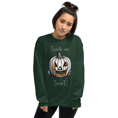 Halloween trick or treat sweatshirt, happy halloween.