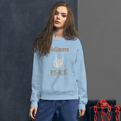 Halloween Peace Sweatshirt, Happy Halloween.