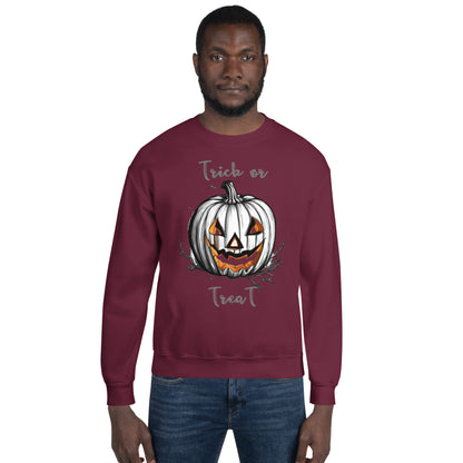 Halloween trick or treat sweatshirt, happy halloween.