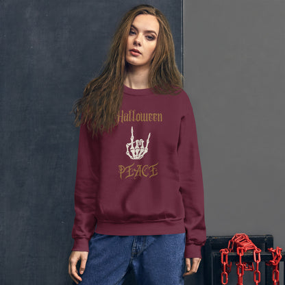 Halloween Peace Sweatshirt, Happy Halloween.