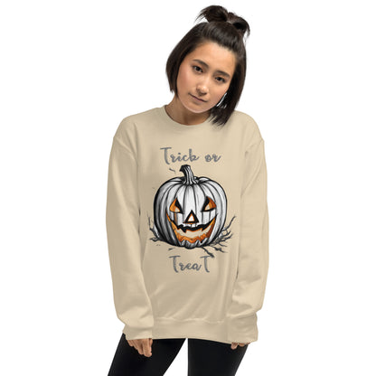 Halloween trick or treat sweatshirt, happy halloween.