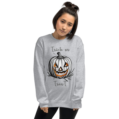 Halloween trick or treat sweatshirt, happy halloween.