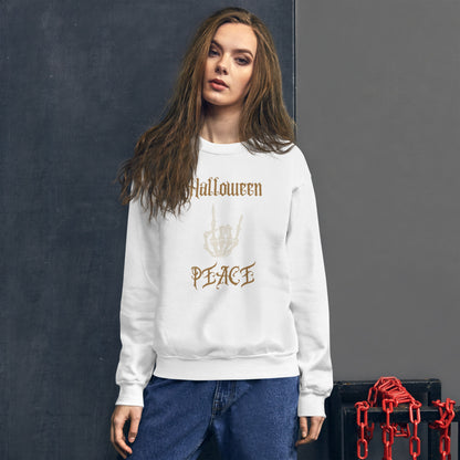 Halloween Peace Sweatshirt, Happy Halloween.